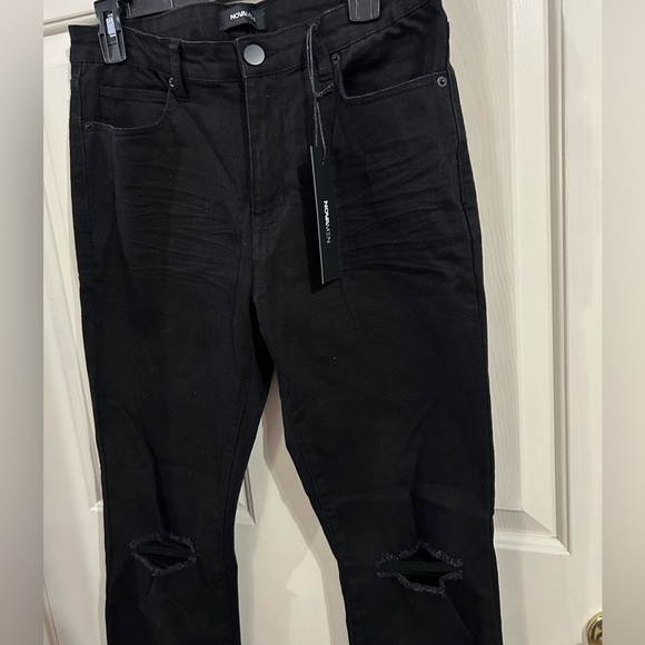 NWT Fashion Nova Men’s Size 30 Maverick Skinny Distressed Black Jeans - Picture 4 of 10